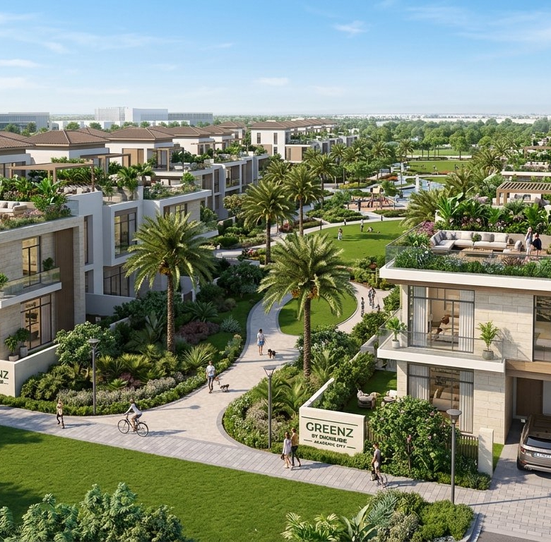 Greenz by Danube Properties | Luxury Townhouses in Academic City