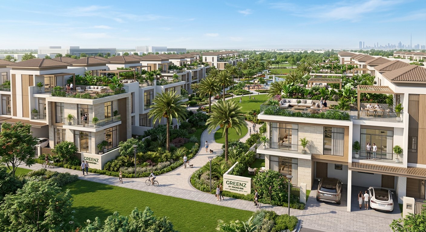 Greenz by Danube Properties | Luxury Townhouses in Academic City