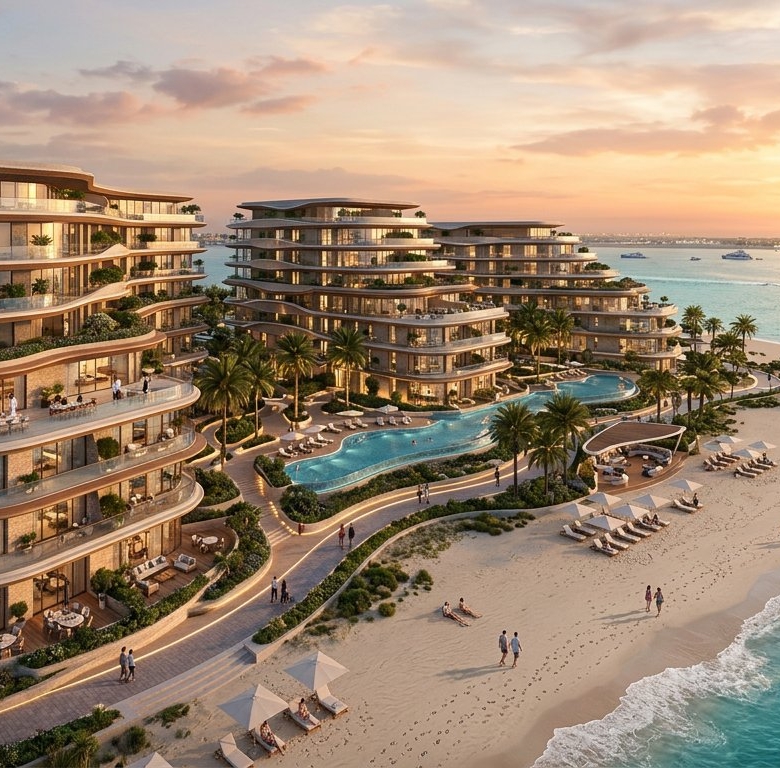 Fahid Beach Terraces by Aldar Properties | Luxury Apartments in Fahid Island