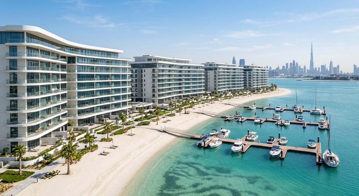 Emaar Beachfront — indicative view of the setting