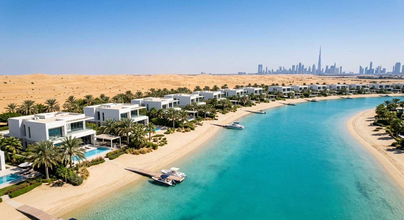 DAMAC Lagoons — indicative view of the setting