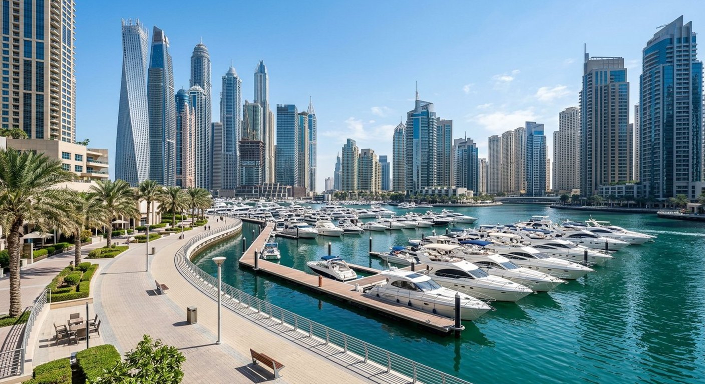 Dubai Marina — indicative view of the setting